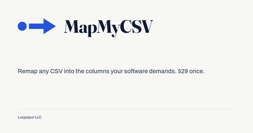 MapMyCSV screenshot
