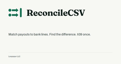 ReconcileCSV