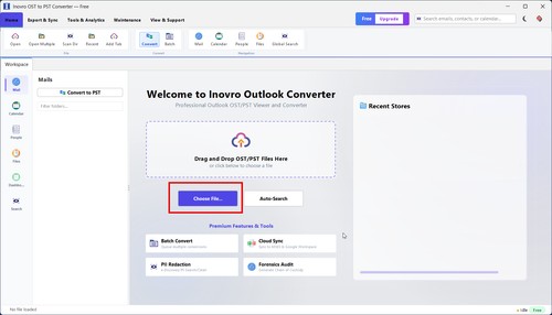 Software Main Interface