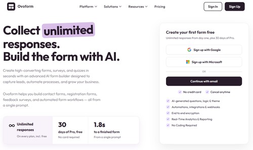 Ovoform screenshot
