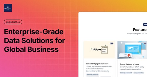 GuGuData API and data services portal with featured developer-ready solutions.