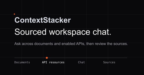 ContextStacker sourced workspace chat overview