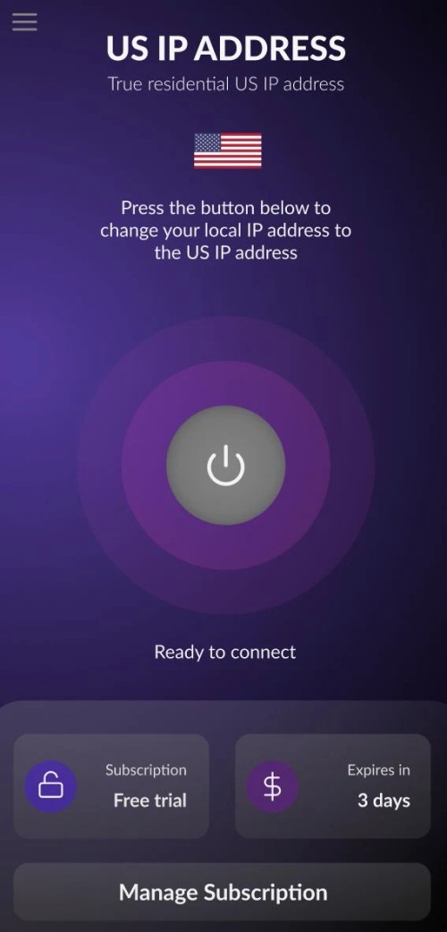 USip VPN screenshot