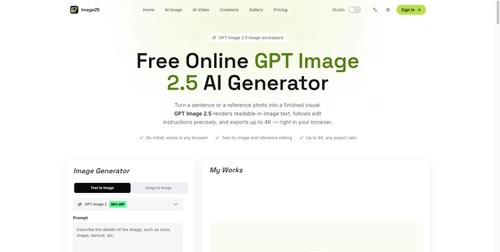 GPT Image 2.5 AI Generator