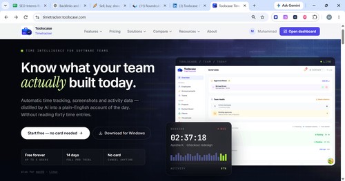 Toolscase Time Tracker screenshot