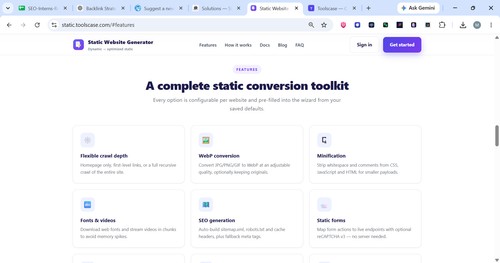 Toolscase Static Site Converter