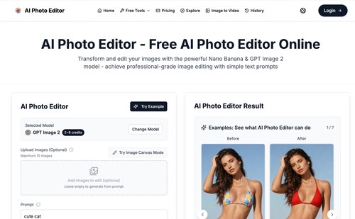 Free AI Photo Editor screenshot