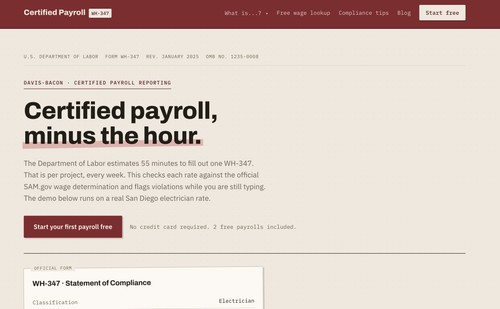 Certified Payroll