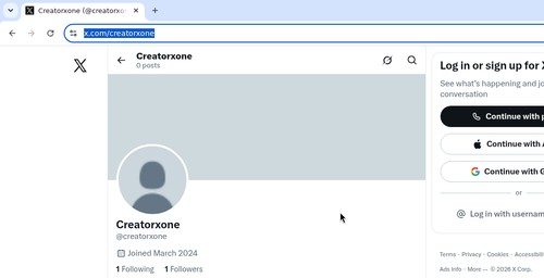CreatorXOne screenshot