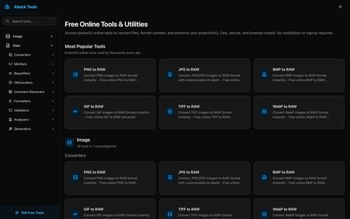 Aback Tools screenshot