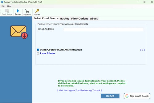 BitRecover Google Workspace to iCloud Migrator screenshot