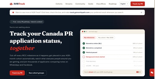 AOR Tracker dashboard preview