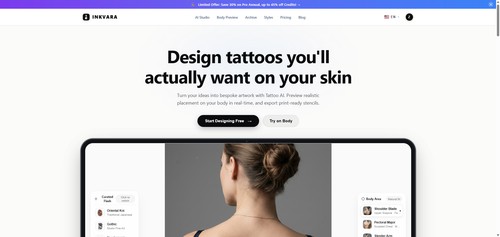 inkvara tattoo screenshot