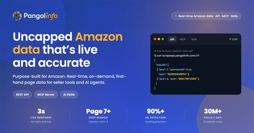 Pangolinfo Amazon data platform for live API, MCP and AI agent workflows.