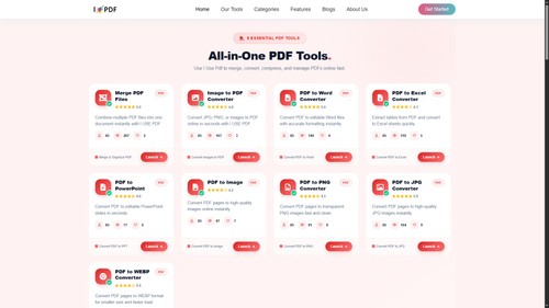 Control all your PDFs on iusepdf.com.
