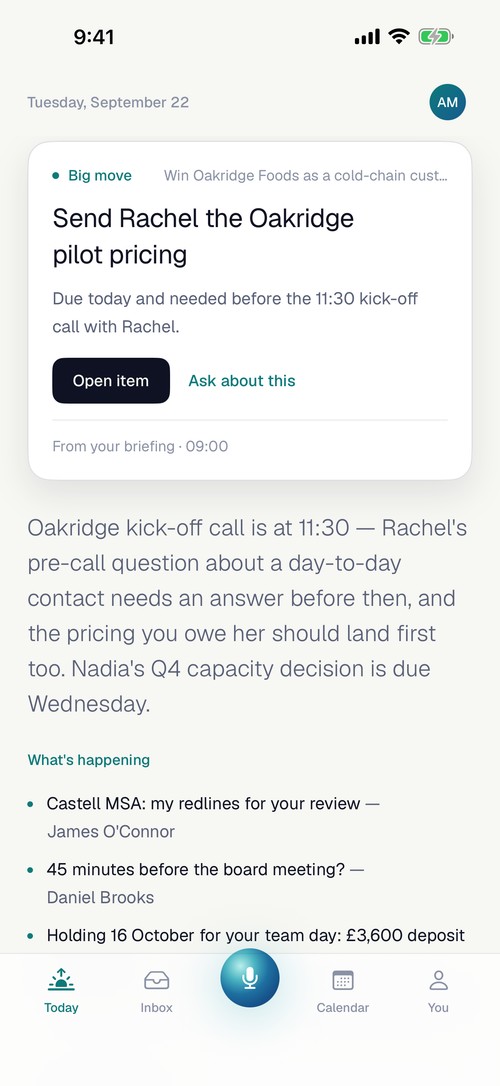 Today on iPhone