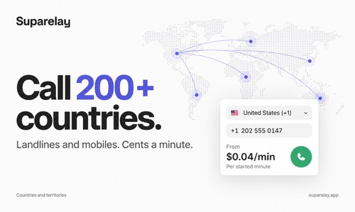 Call landlines and mobiles in 200+ countries and territories
