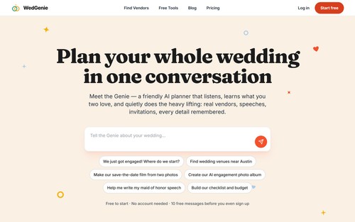 Wedgenie homepage