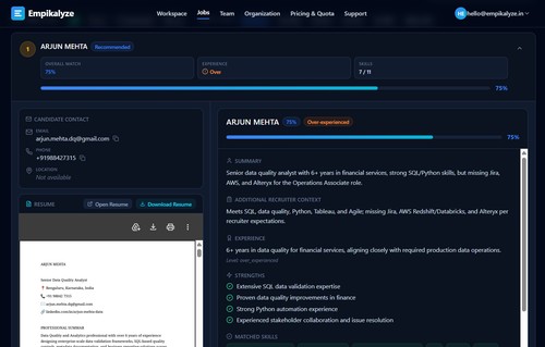 Empikalyze screenshot