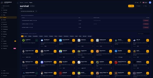 Plugins section