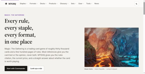 MTGHQ screenshot