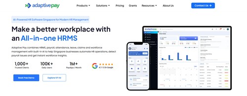 Adaptive Pay dashboard brings HR, payroll, attendance, leave, claims, and employee management into one centralized cloud-based platform.