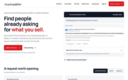 BuyerSpotter screenshot