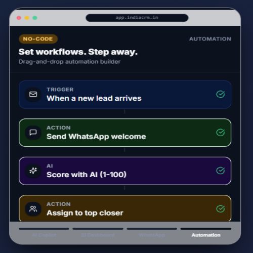 IndiaCRM screenshot