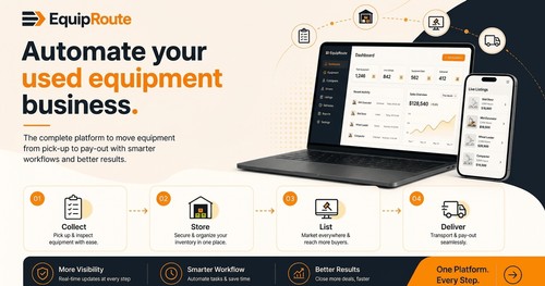 EquipRoute: collect, store, list and deliver used equipment from one platform.