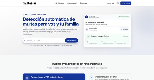 Individuals can check fines and receive notifications. Businesses can connect the API and manage fleet fines.