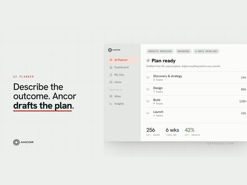 AI Planner: a brief becomes phases, tasks, hours and a margin estimate
