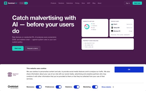 Kaminari Ad: ad security and malvertising detection
