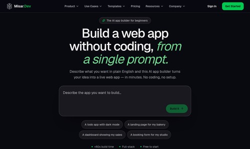 Misar.Dev home page