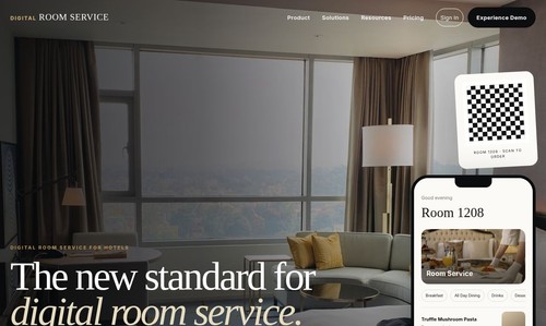 Digital Room Service home page