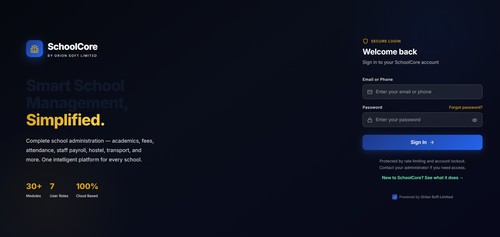 SchoolCore screenshot