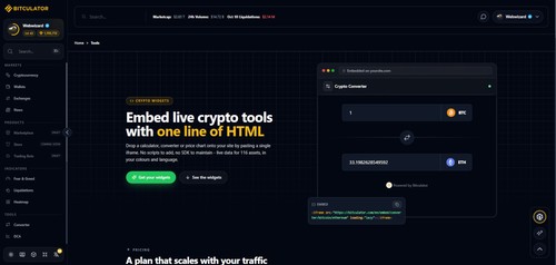 Widget Landing Page