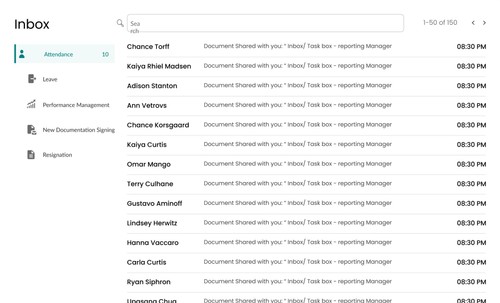 Engage HRMS screenshot