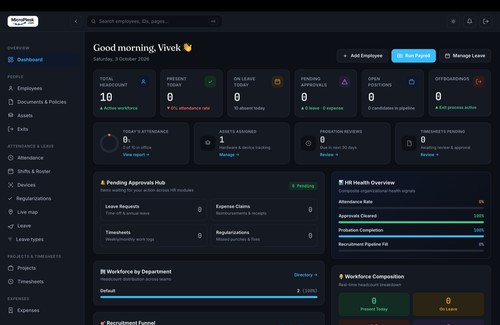 MicroPlesk admin dashboard