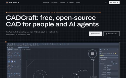 CADCraft command-line drafting workspace