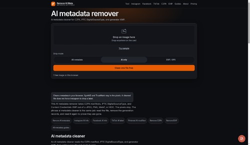 Remove AI Meta screenshot