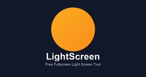 LightScreen fullscreen light screen in the browser.